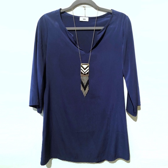 Tobi Boho Dress or Tunic - Navy Blue - Picture 1 of 7